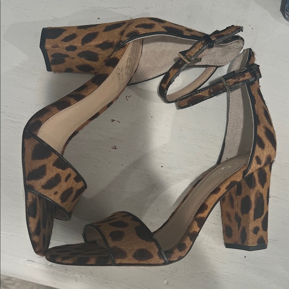 Vince Camuto Leopard Print Heels - Picture 5 of 8